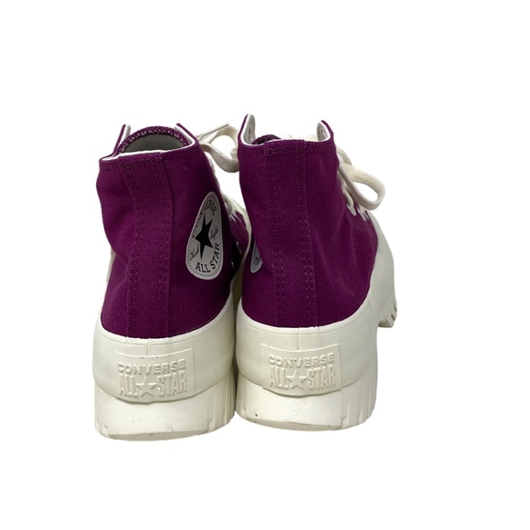 Converse Chuck Taylor Lugged 2.0 High Top Canvas Bordo Women's Sneakers A03701C - Picture 6 of 9